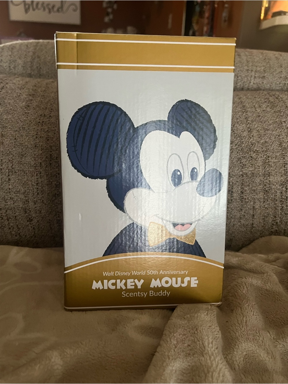 Scentsy Mickey Mouse Box – Navy & Gold Artwork